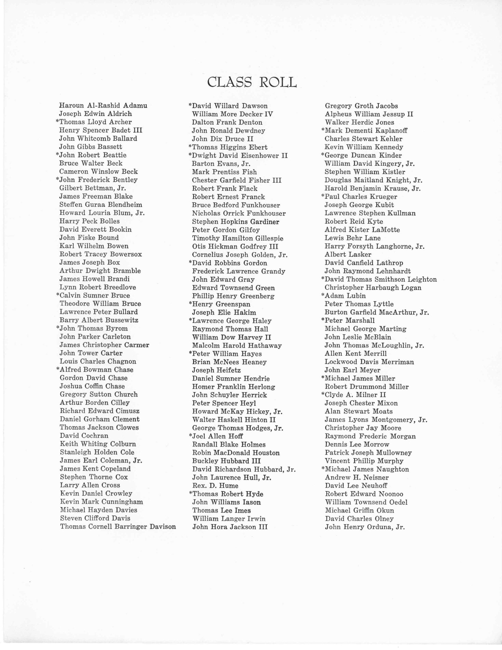 1966 Senior Class Graduation Program - Page 3