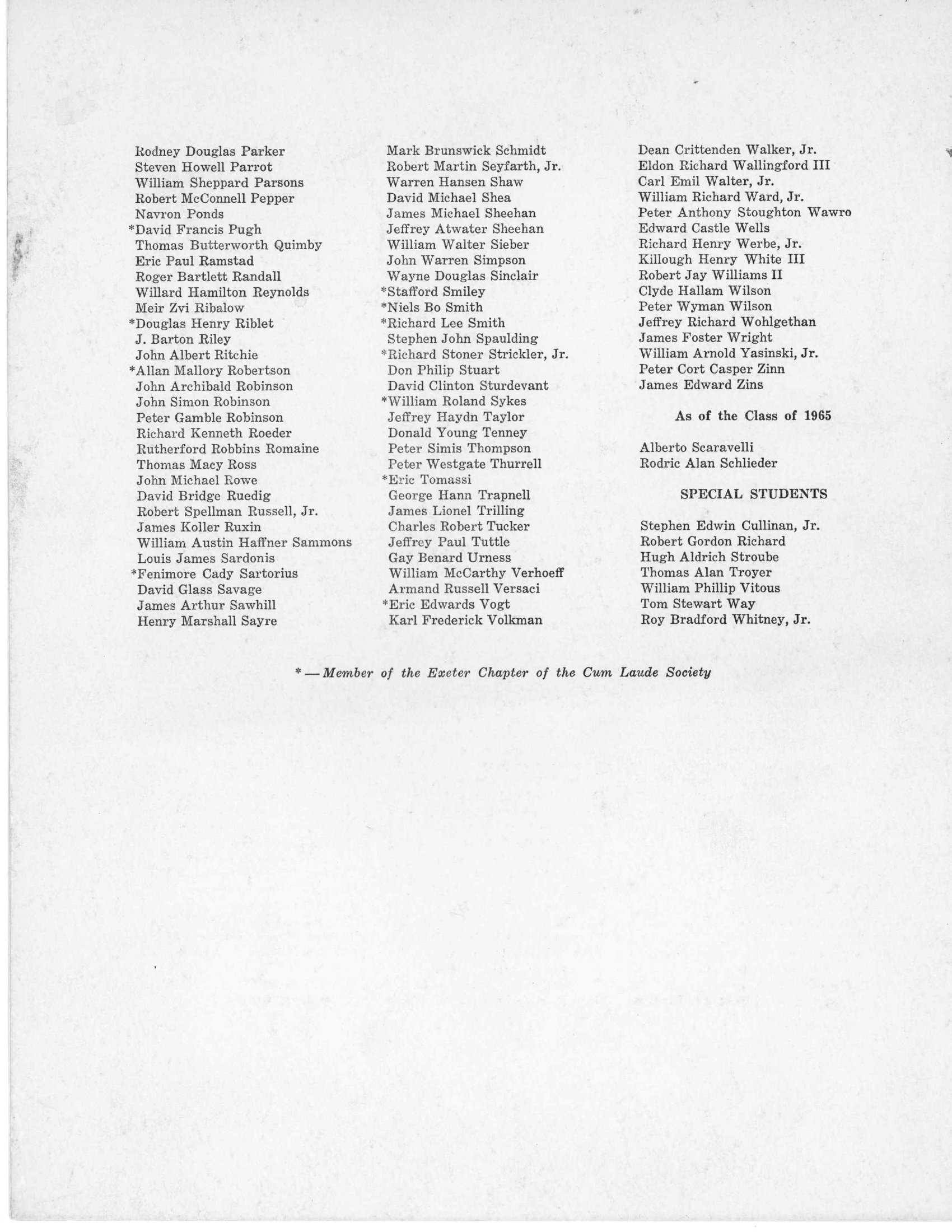 1966 Senior Class Graduation Program - Page 4